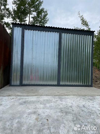 Гараж, хозблок из профнастила