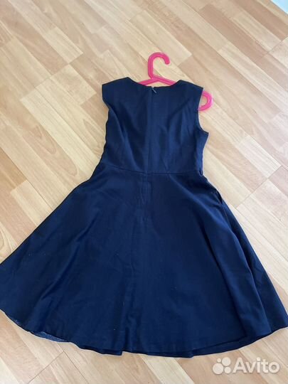 Школьный сарафан синий 146