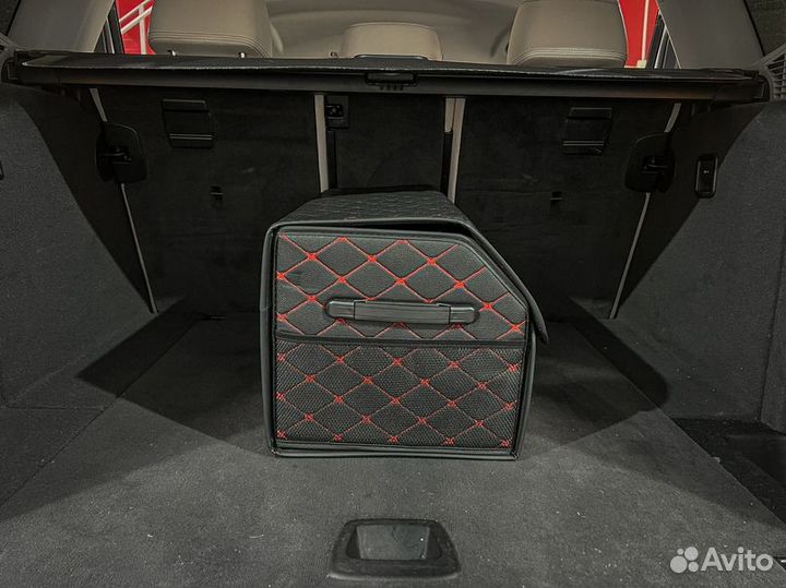 Органайзер L черный, красная строчка 2