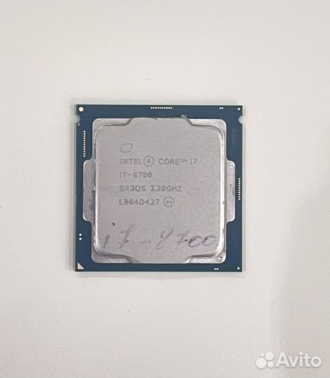 Cpu intel core i7 8700