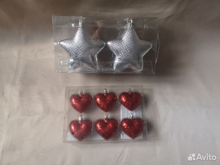 Новый набор елочных игрушек IKEA, 2 шт