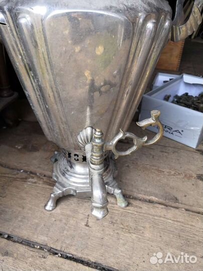 Самовар на дровах старинный