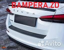 Бампер задний skoda rapid