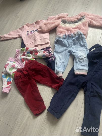 Пакет вещей на девочку размер 74-86