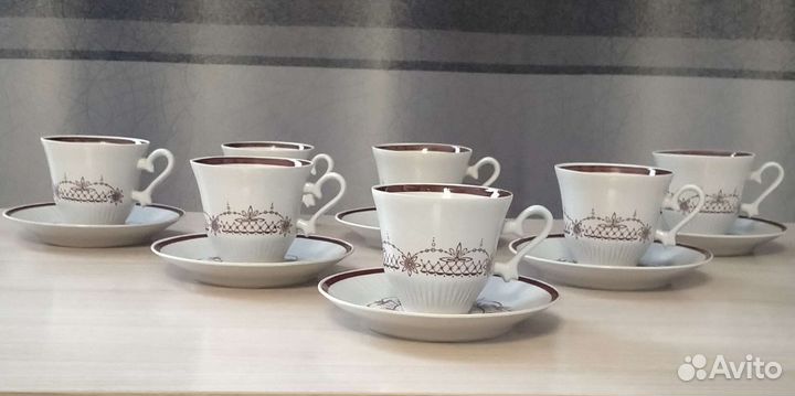 Кофейные чашки с блюдцем СССР