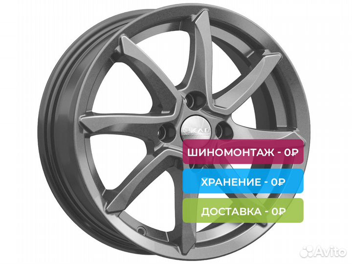 R15 4x100 6J ET40 D60,1 Скад Осака Графит