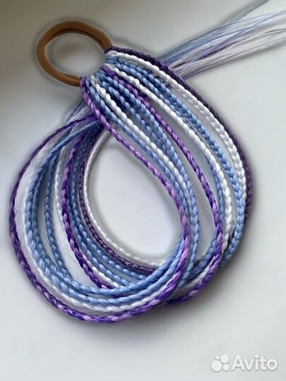 Афрорезинка детская с косами