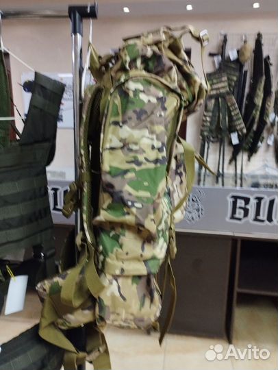 Тактический рюкзак 75л мох, мультикам