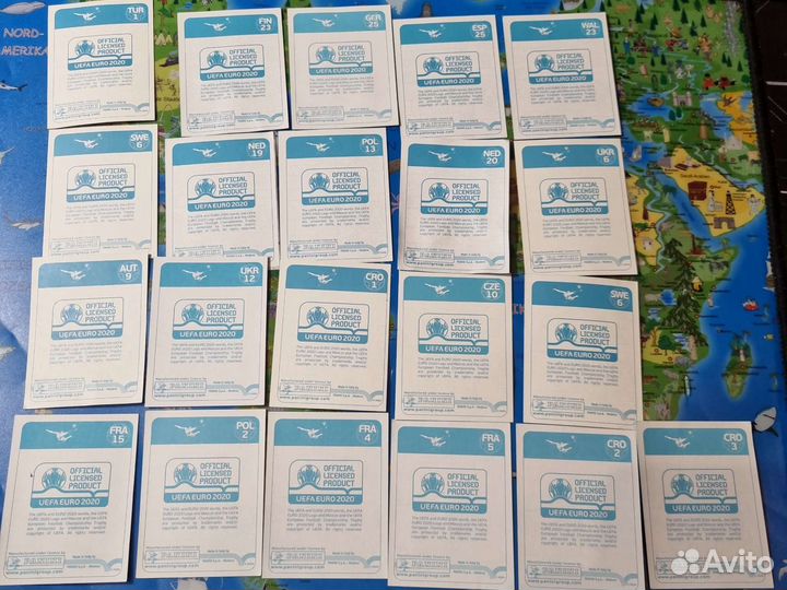 Наклейки panini euro 2020 preview