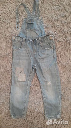 Джинсовый комбинезон zara