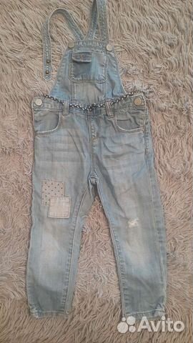 Джинсовый комбинезон zara
