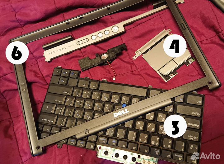 Запчасти для ноутбука Dell d620 (бу)