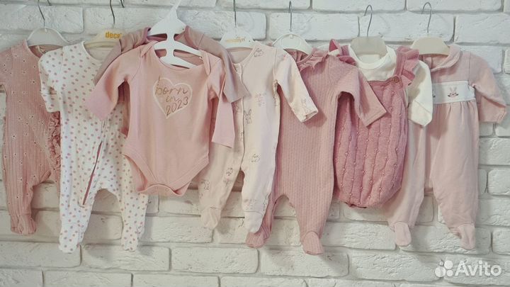 Фирменные вещи пакетом на девочку 0-4м next