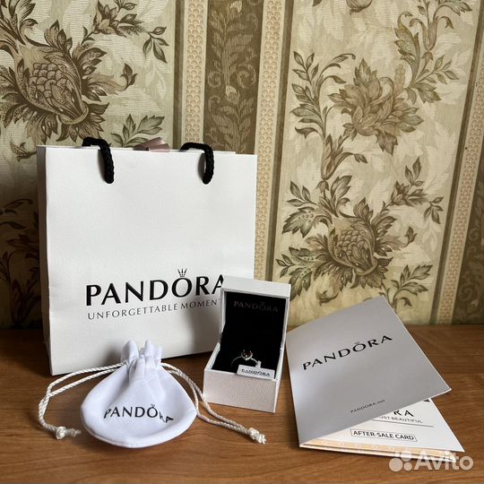 Pandora кольцо сердце оригинал