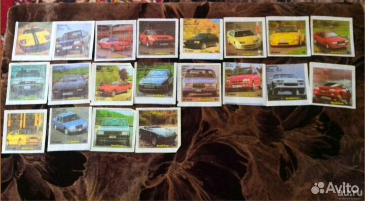 Вкладыши BombiBom автомобили