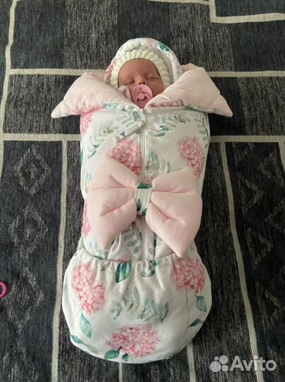 Конверт на выписку деми+Кокон «Крошка Енот»