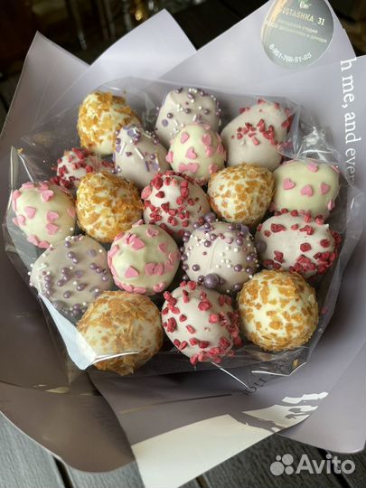 Съедобные букеты, Клубника в шоколаде