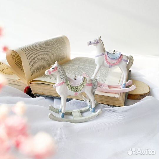 Лошадка качалка ёлочная игрушка