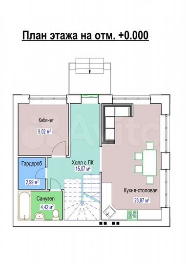Дом 110 м² на участке 3 сот.
