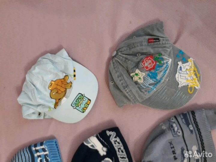 Шапочки на мальчика на осень/зиму, бейсболки