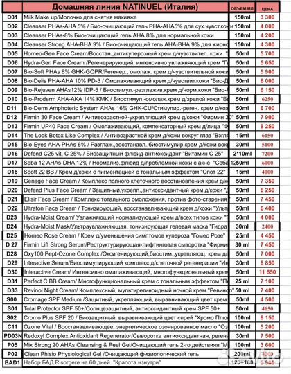Natinuel домашний уход