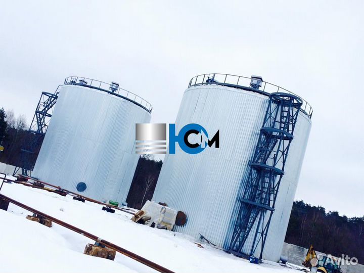 Резервуар Вертикальный Стальной рвс 1000м3