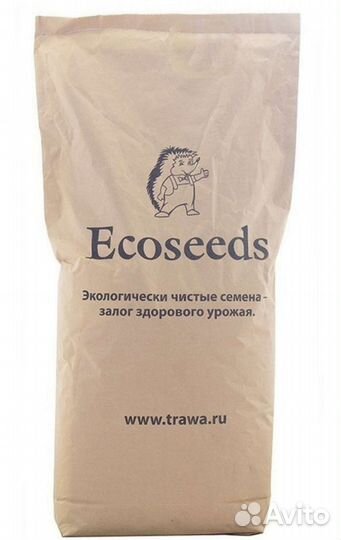 Семена трав Зелёный ковёр для газона Луговой 15 кг