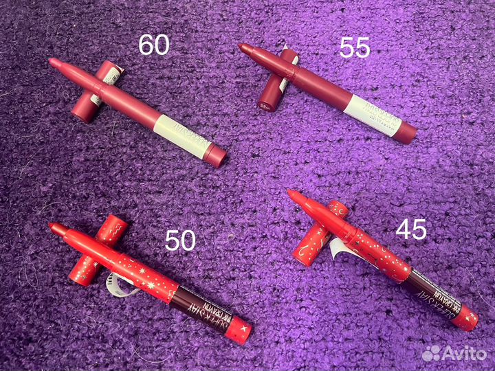 Помады Стики Блески maybelline, L’oréal, NYX новые