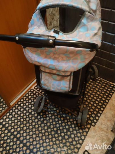 Коляска книжка прогулочная. Складная
