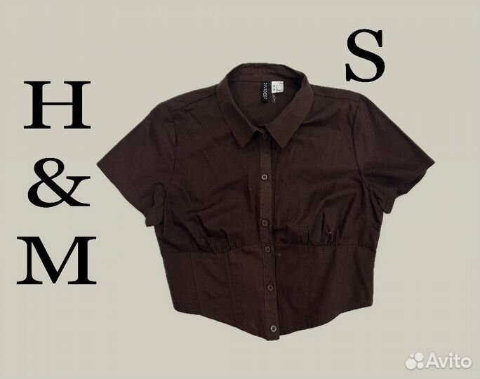 H&M рубашка приталенная