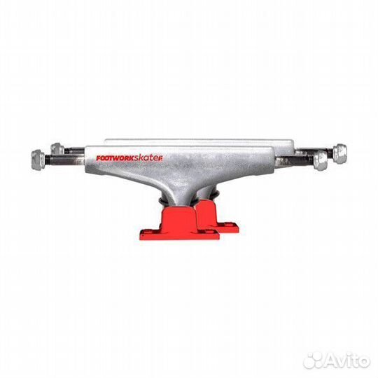 Подвески для скейта Footwork Label Red/Raw 5.25''