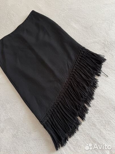Юбка с бахромой Migi (M) шерсть