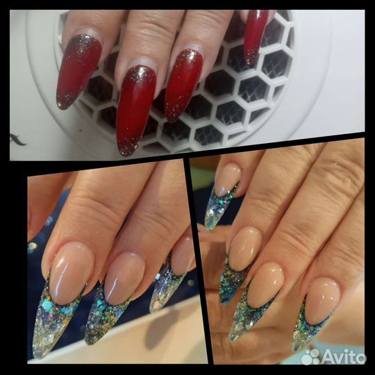 Модель на наращивание, покрытие гель лак