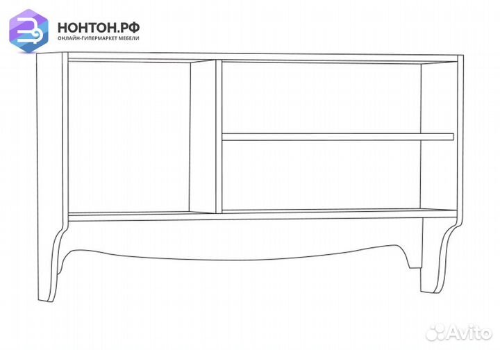 Полка Флоренция 10.119 ясень анкор