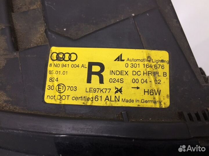 Фара 0301164676 Audi TT 8N (1998-2006)