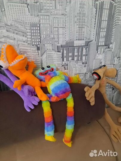 Игрушки мягкие,алфавит Лора и радужные друзья