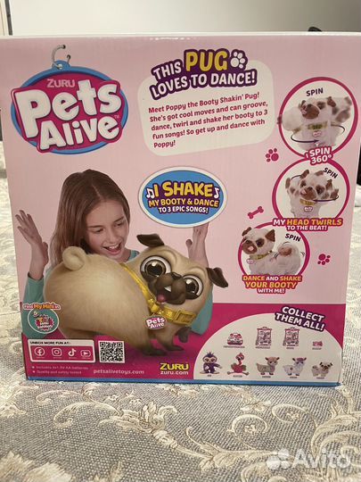 Собака интерактивная Pets Alive мопс новая