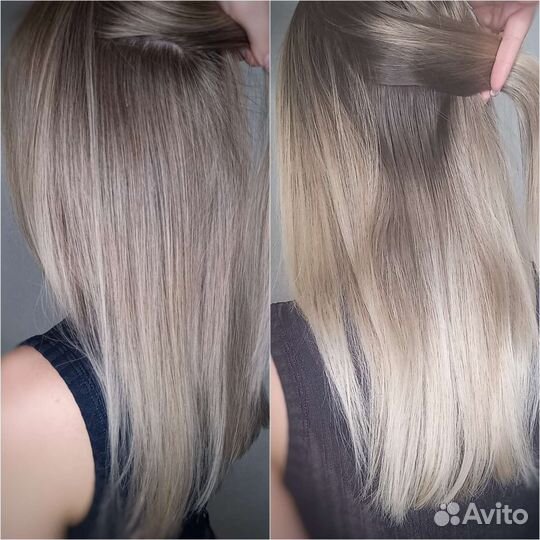 Мелирование, AirTouch, тотал блонд, реконструкция