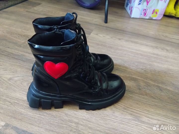 Берцы сапожки для девочек демисезон