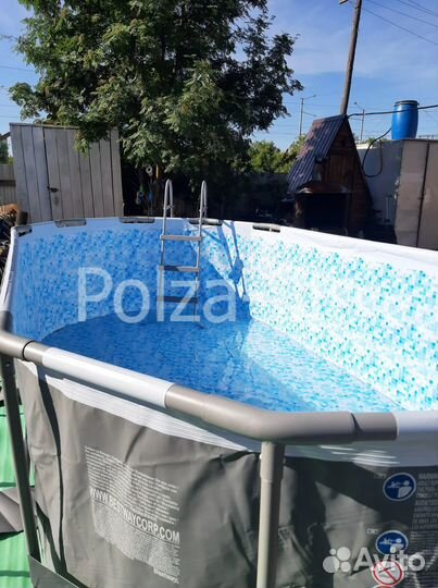 Овальный каркасный бассейн 427х250х100