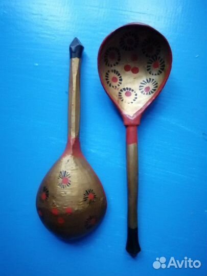 Ложка деревяная) Хохлома