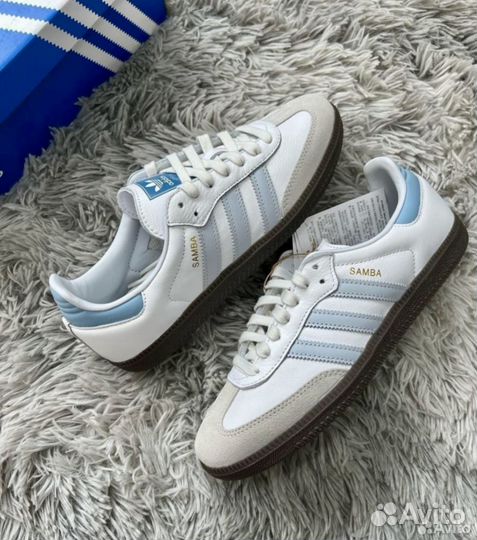 Adidas samba голубые (39-41)