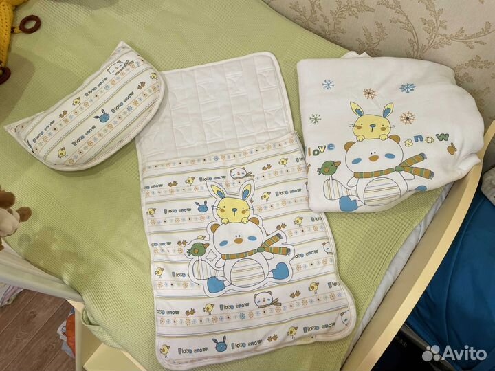 Комплект для малыша 56-68(одеяло,конверт, подушка)