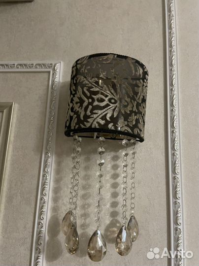 Люстра потолочная бу хрустальная