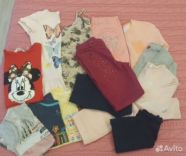 Вещи пакетом для девочки 134-140