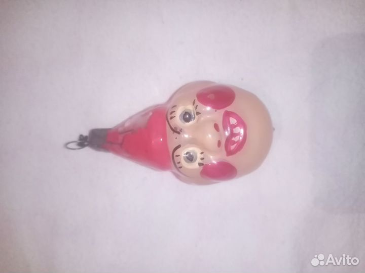 Елочная игрушка СССР Клоун
