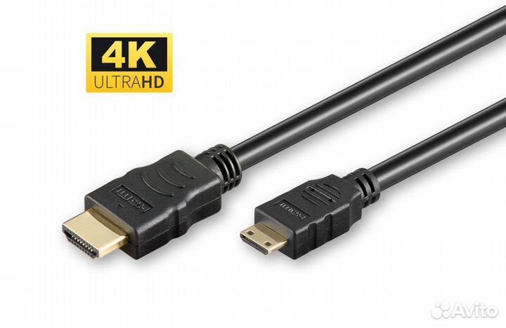 Hdmi - Mini Hdmi кабель, 1.5-метра, 4K, Hовый