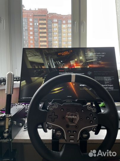 Игровой руль Moza r5 bundle + ручник