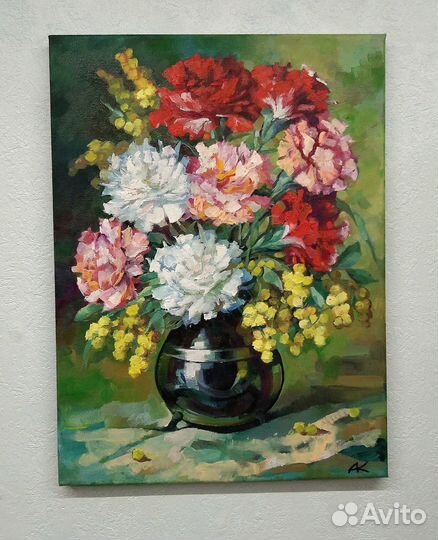 Картина маслом. Цветы