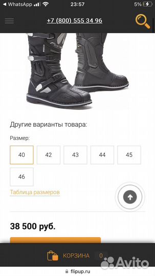 Мотоботы кроссовые Forma Terra Evo Black EUR 43